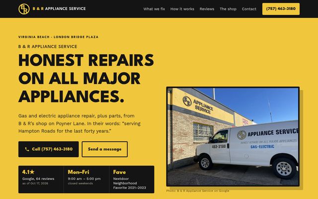B & R Appliance Service